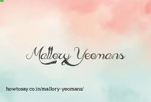 Mallory Yeomans