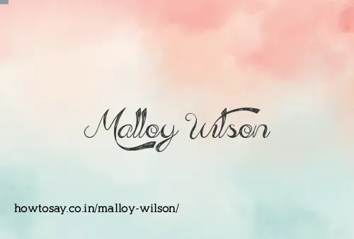 Malloy Wilson