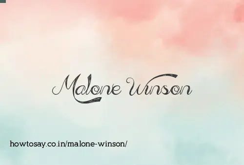 Malone Winson