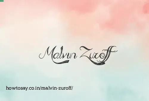 Malvin Zuroff