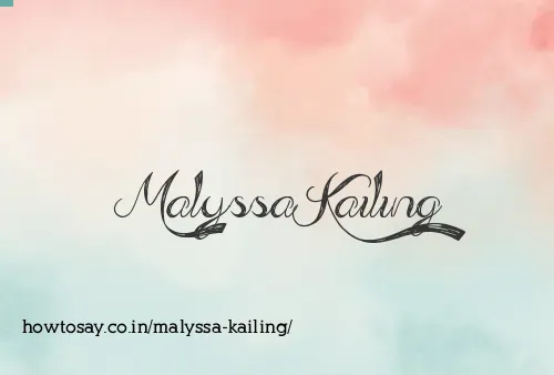 Malyssa Kailing
