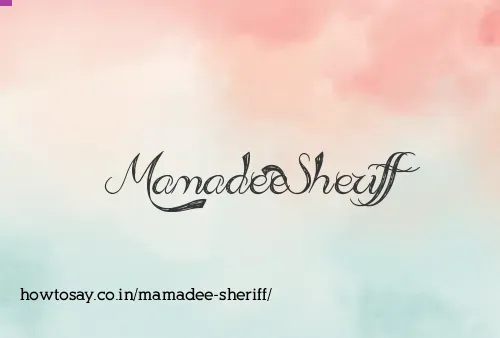 Mamadee Sheriff