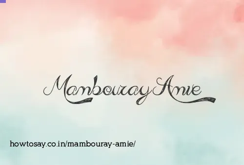 Mambouray Amie