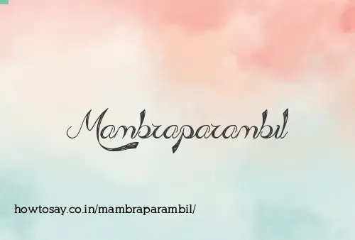 Mambraparambil