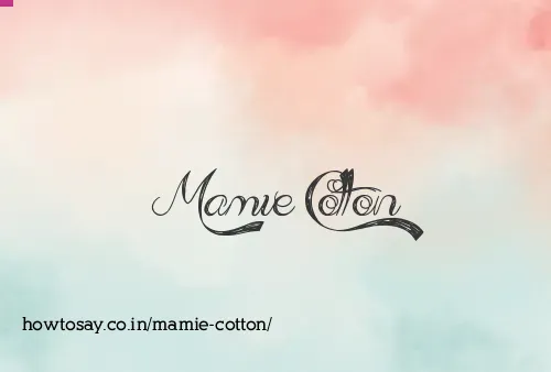 Mamie Cotton