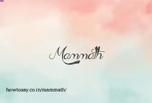 Mammath