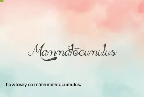 Mammatocumulus