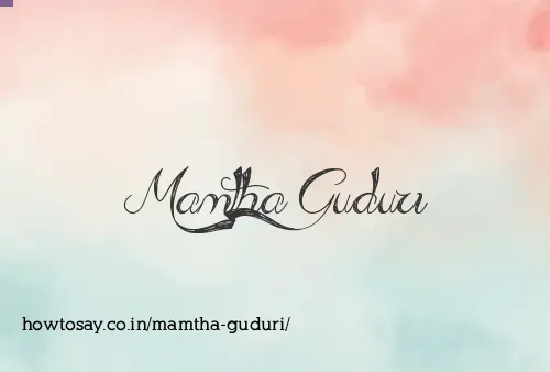 Mamtha Guduri