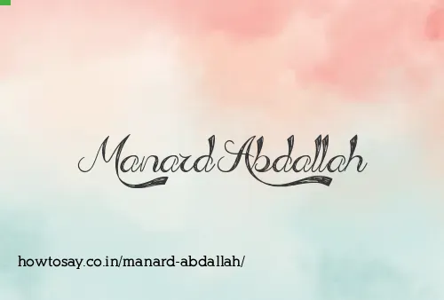 Manard Abdallah