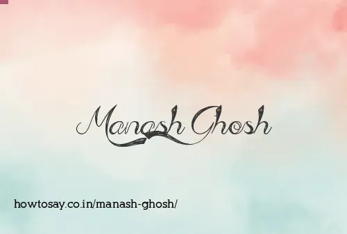 Manash Ghosh