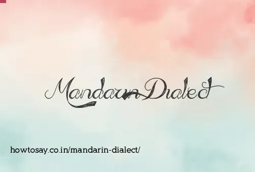 Mandarin Dialect