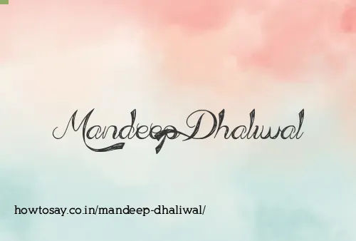 Mandeep Dhaliwal