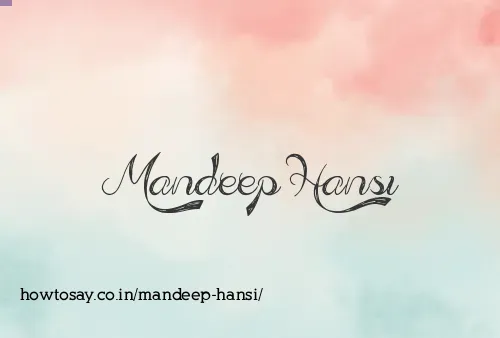 Mandeep Hansi