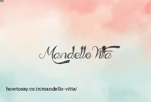 Mandello Vitta