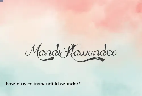 Mandi Klawunder