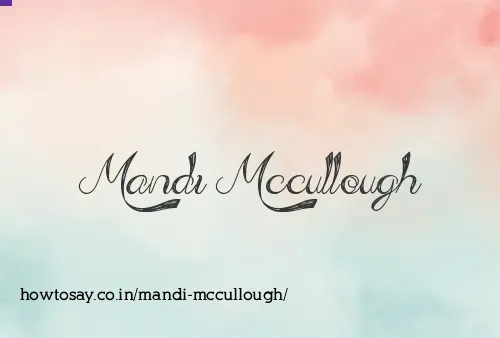 Mandi Mccullough