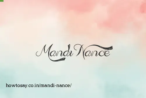 Mandi Nance