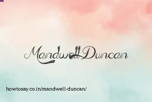 Mandwell Duncan