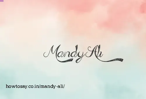 Mandy Ali