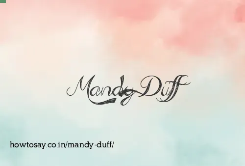 Mandy Duff