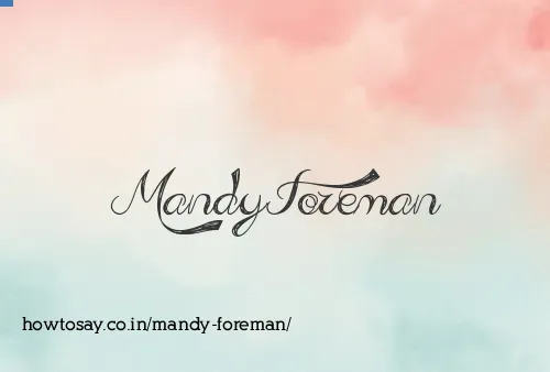 Mandy Foreman