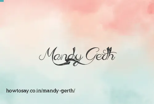 Mandy Gerth