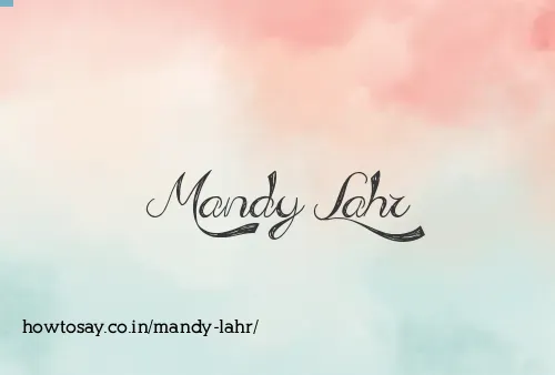 Mandy Lahr