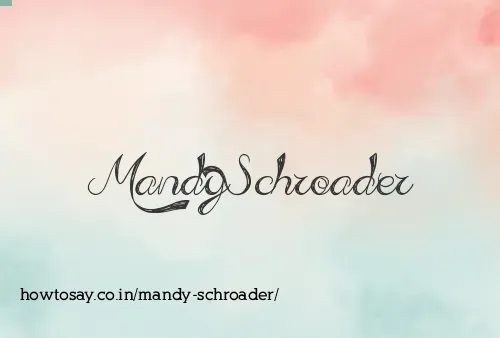 Mandy Schroader