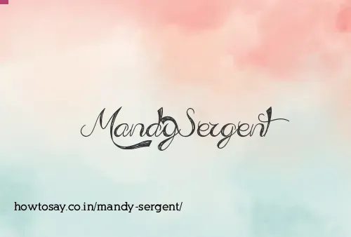 Mandy Sergent