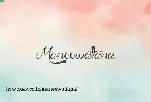 Maneewattana