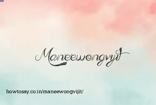 Maneewongvijit