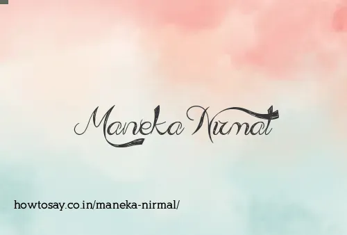 Maneka Nirmal