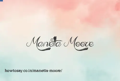 Manetta Moore