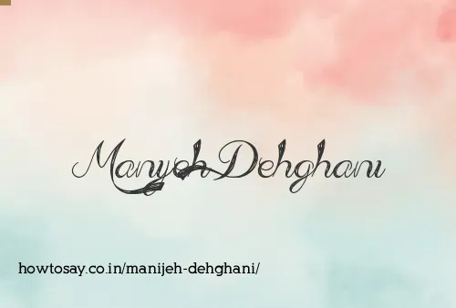 Manijeh Dehghani