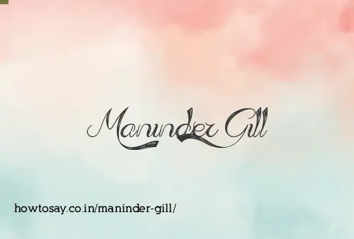 Maninder Gill