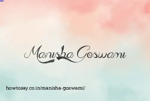 Manisha Goswami