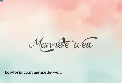 Mannette Weir