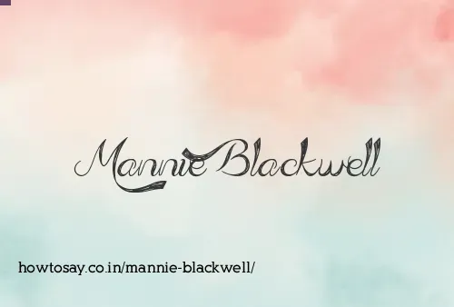 Mannie Blackwell