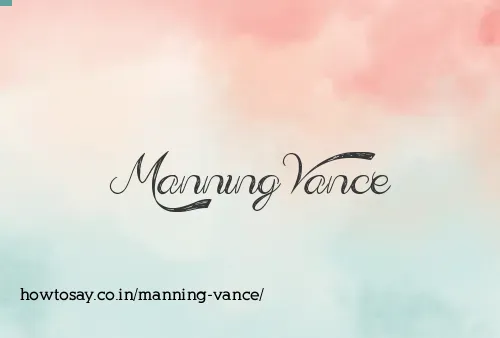 Manning Vance
