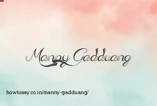 Manny Gadduang