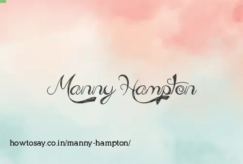 Manny Hampton