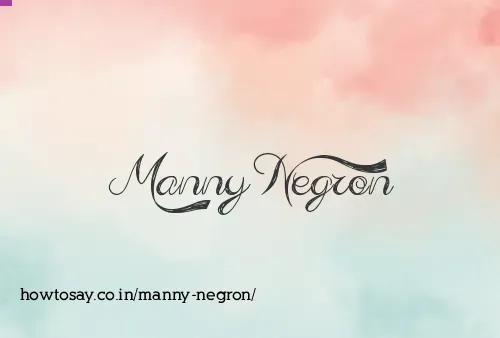 Manny Negron