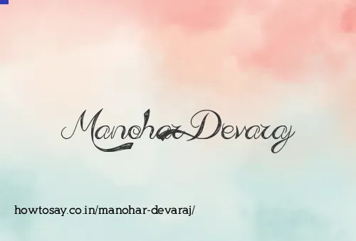 Manohar Devaraj