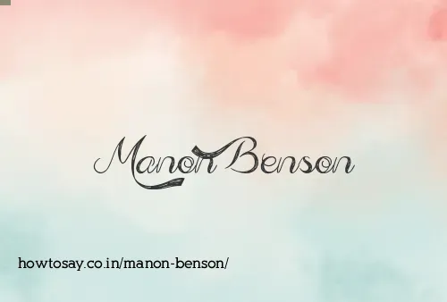 Manon Benson