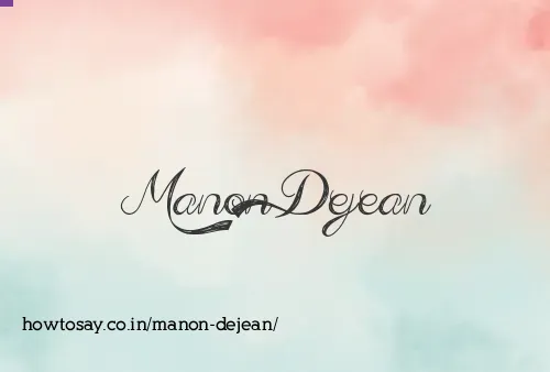 Manon Dejean