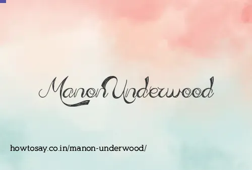 Manon Underwood