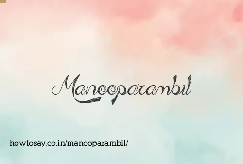 Manooparambil