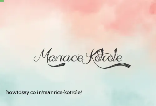 Manrice Kotrole