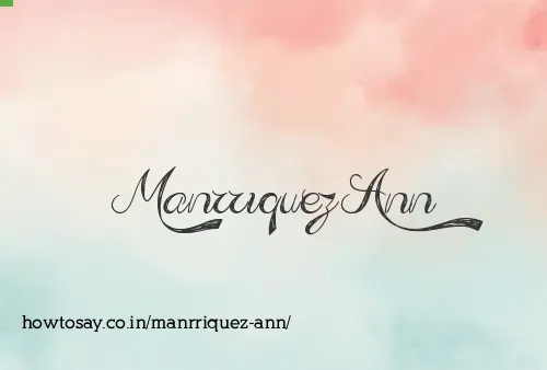 Manrriquez Ann
