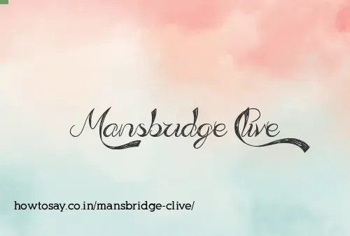 Mansbridge Clive